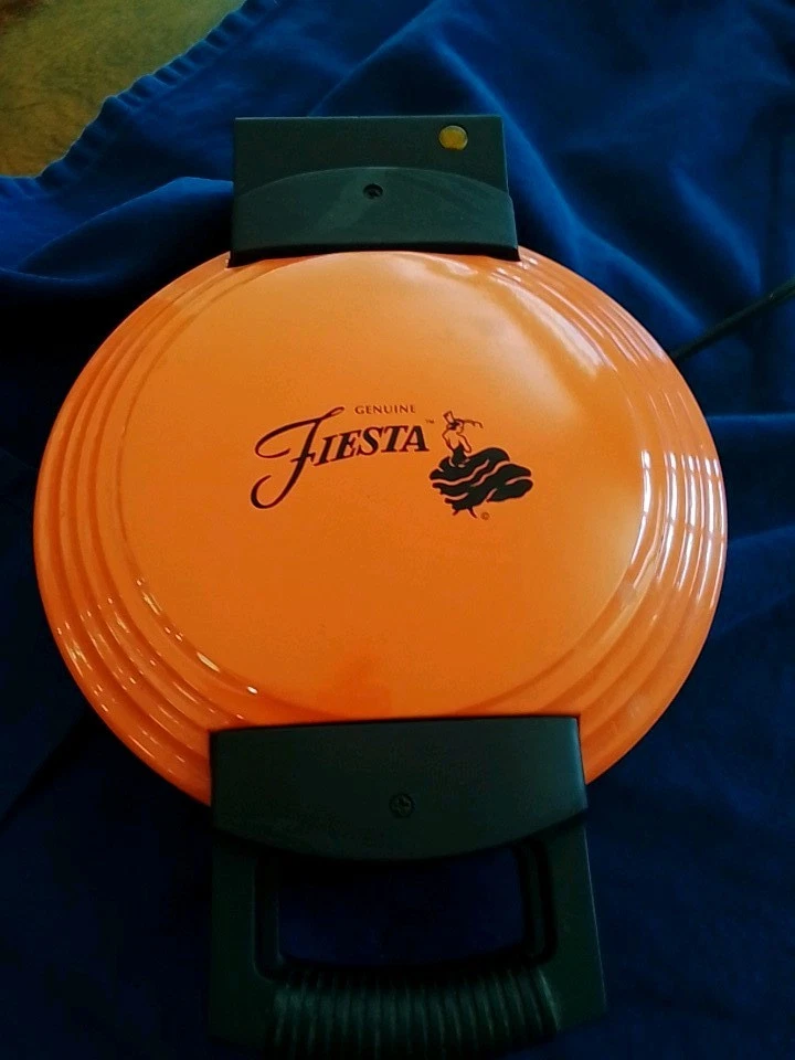 Fiesta Fiestaware Electric Waffle Maker Persimmon