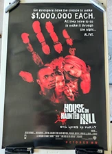 HOUSE ON HAUNTED HILL ORIGINAL ROLLED 27x40 DOUBLE SIDED MOVIE POSTER TAYE DIGGS