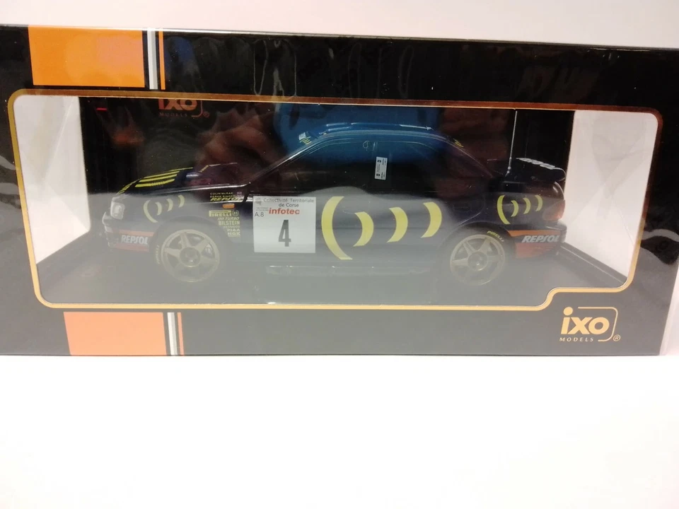 IXO Subaru Impreza 555 #4 McRae Rally Tour de Corse 1995 1/18 18RMC063B - Immagine 2 di 3