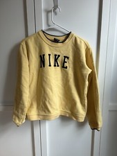 Vintage Style Yellow Nike Sweatshirt Women  s Small