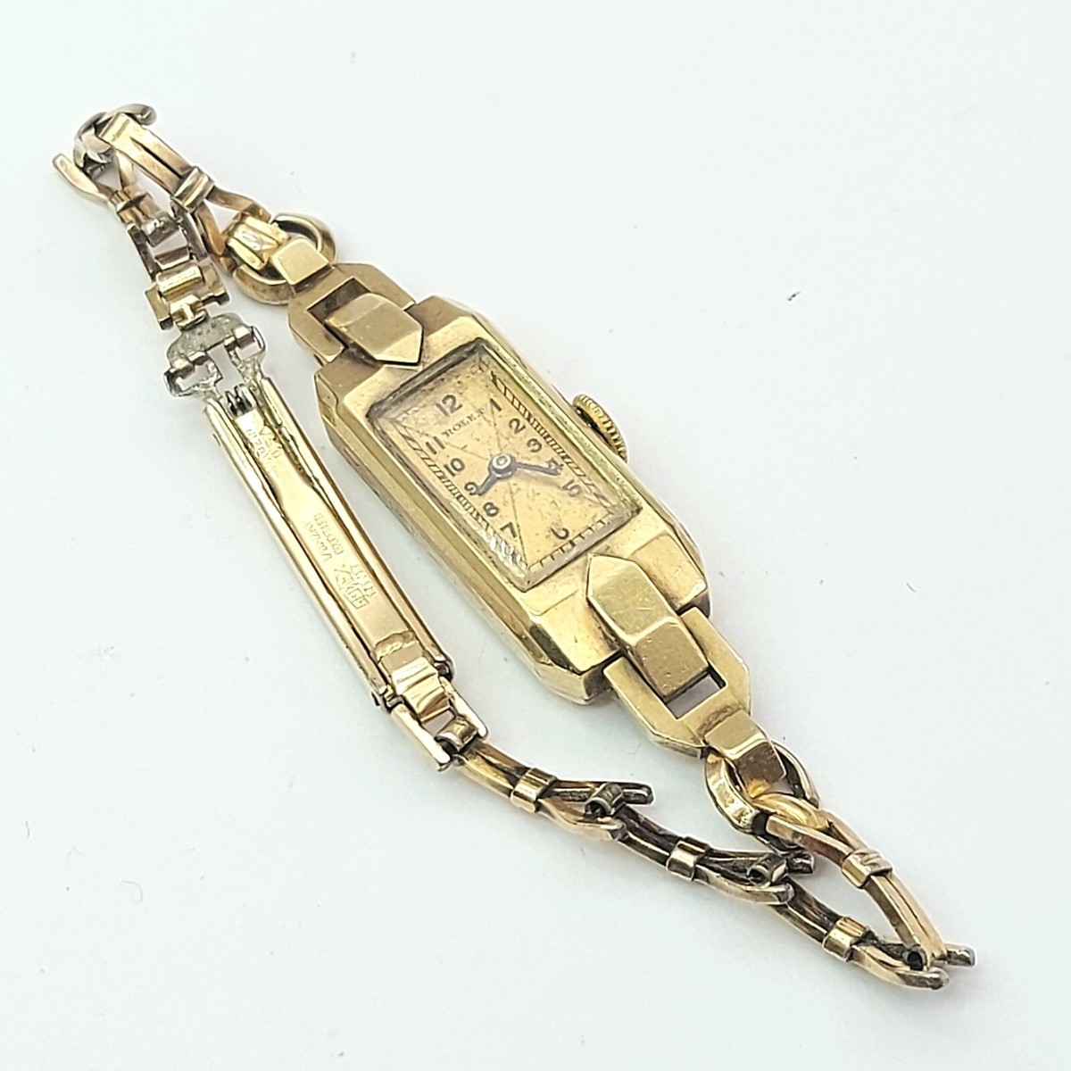 Vintage Ladies ROLEX 9ct (375,9k) Yellow Gold Cocktail  display picture 1