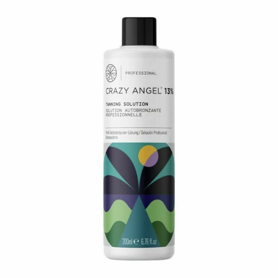 Crazy Angel 13% Dark Tanning Solution LIQUID For Spray Tan Vegan - 200ml