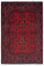Afghan Handwoven Oriental Rug 47 5/8x31 7/8in-Top Condition Oriental Carpet Rug