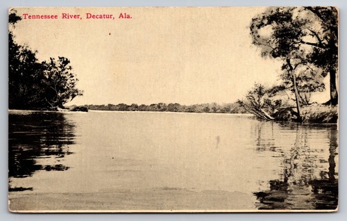 Tennessee River Decatur Alabama AL Scenic View c1910 Postcard | eBay