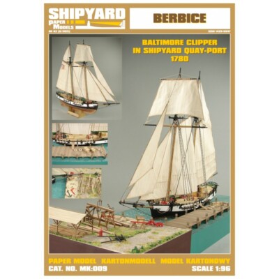 Vessel Shipyard MK009 Baltimore Clipper 1780 1/96 - Length 45Cm - Paper Model