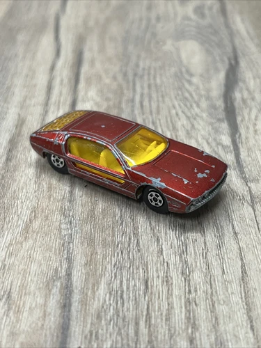 1969 Original Vintage Lesney Matchbox Superfast Car # 20 Lamborghini Marzal Red