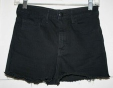 Forever 21 Women's Shorts with Raw Hem Black Size 26