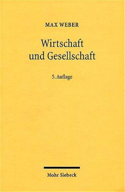 Thumbnail - Wirtschaft Und Gesellschaft Max Weber 9783161477492