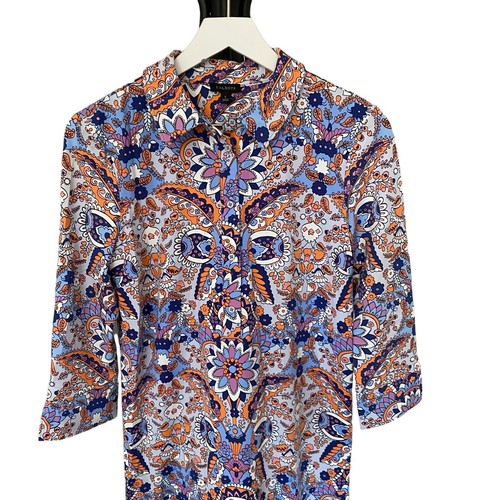 Vestido camisero Talbots botón media tapeta vestido cachemir real para mujer talla pequeña” - Imagen 10 de 14