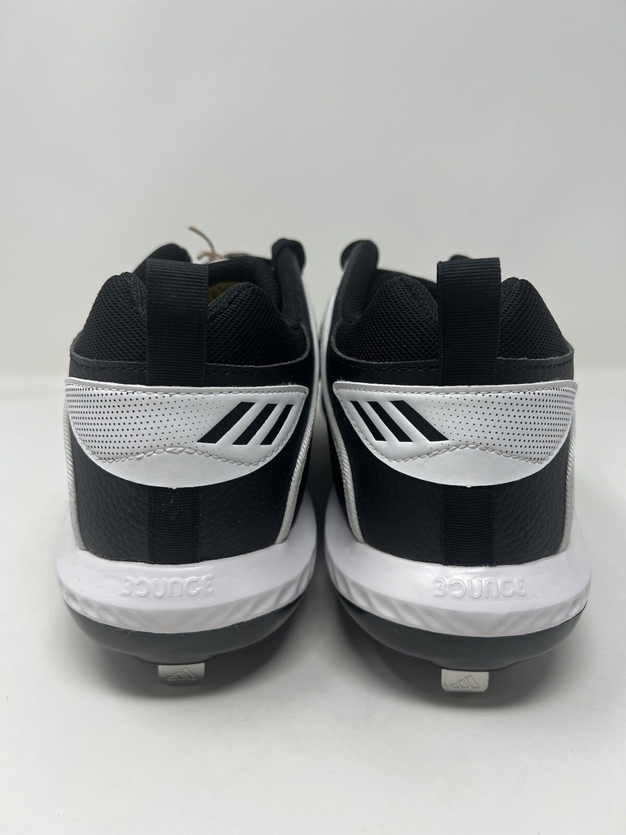 Adidas Icon 6 Bounce Size 16 Mens Metal Baseball Cleats Black White EG7603 Adidas Men main image 3