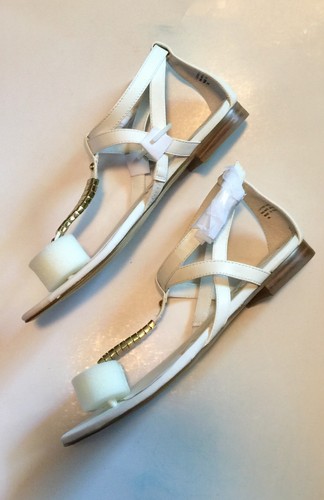 New Anthropologie Kelsi Dagger KIMMY Metal Leather Ankle Strappy Boho Sandals 7 - Picture 6 of 7