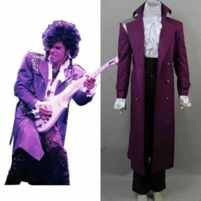 Prince Rogers Nelson Purple Rain Halloween Cosplay Costume UK