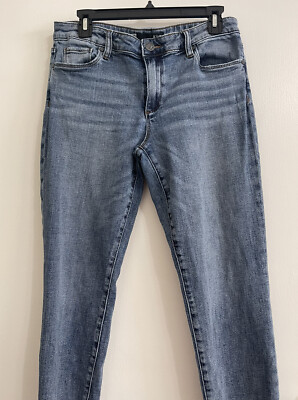 Kut From The Kloth Reese Raw Hem Ankle Straight Leg Stretch Womens 