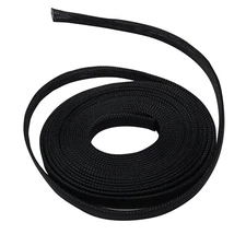 100 Feet 3/8" Expandable Wire Cable Sleeving Sheathing Braided Loom Tubing Black