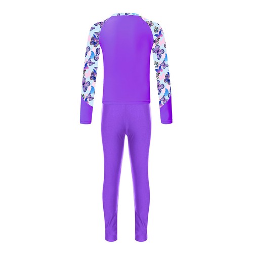 Kids Wetsuit Pool Beachwear Suit Swimwear Fashion Girls Holiday Top And Pants - Picture 46 of 76