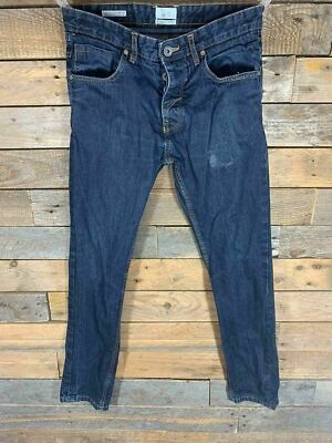 Nanny State Herren Blau Denim Jeans Größe 30x30 Slim Tapered Fit Adrian Stil