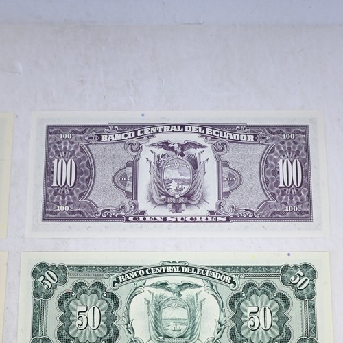 1988 Ecuador 1,5,10,20,50,100 Sucres 6 Piece lot (no324) - Picture 10 of 14