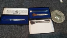 Antique Towle Sterling Silver 5 Piece Beauty Marks Cosmetic Accessories Set