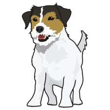 Jack Russel Terrier Dog Decal  Dog Lover D cor Vinyl Sticker