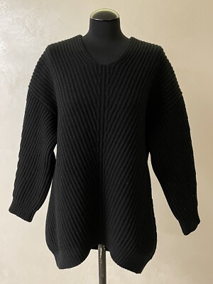 Acne Studios Black Deborah Pullover oversized Gr XS