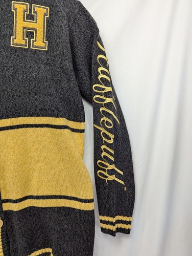 Our Universe Harry Potter Hufflepuff Yellow Black Cardigan Size Medium - Picture 4 of 6