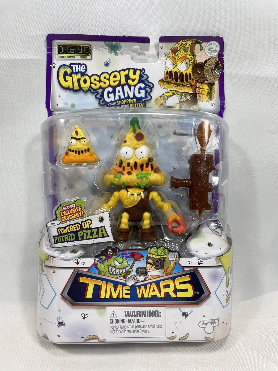The Grossery Gang Time Wars Powered Up Putrid Pizza Face Action