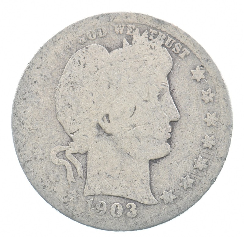 Better 1903-O US Barber 90% Silver Quarter Coin Collection Set Break *063