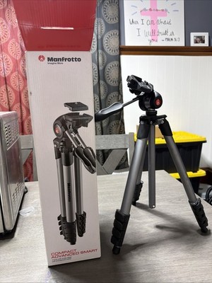Manfrotto MKCOMPACTADV-BK Compact Advanced 65'' Tripod Black- Read First