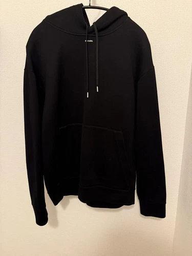 Parka à capuche technique coton PRADA logo 25 #QO1PQN