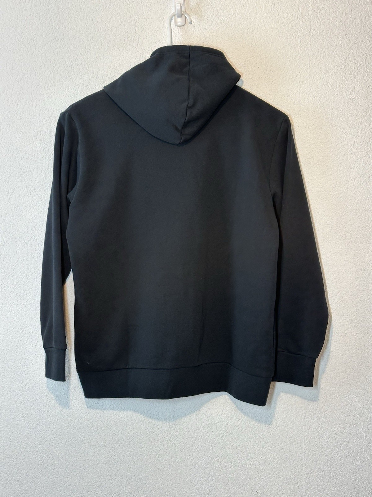 NWT Adidas Mens Essential Cotton Pullover Logo Hoodie Black BR3234 Size XXL thumbnail 2