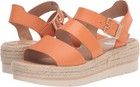 Sandalia de cuña con plataforma alpargata una vez dos veces Dr. Scholl's para mujer - oro coral -9