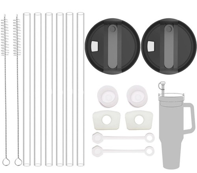 #ad #ad 40oz Stanley Cup Accessories SetIncluding 2pcs Replacement Lid Fit Stanley 4... $16.35