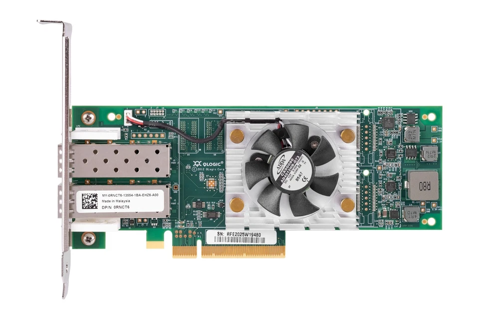 Network Card Dell QLE2662S 2x16Gb FC PCIe 3.0 x8 ADAPTER RNCT6 - Image 2 of 3