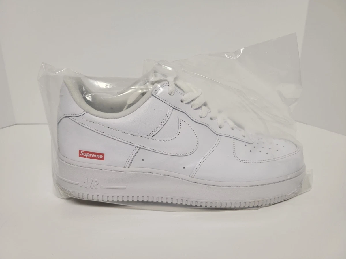 Supreme × Nike Air Force 1LowWhite28cm Las mejores ofertas en Nike Air Force 1 x Supreme Low Box Logo