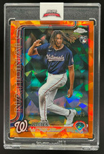 2025 TOPPS CHROME SAPPHIRE JAMES WOOD RC ROOKIE ORANGE REFRACTOR #D 10/25