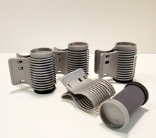 Hot Shot Tools Medium 1-1/8" Replacement Hot Rollers with Clips Flocked set of 4