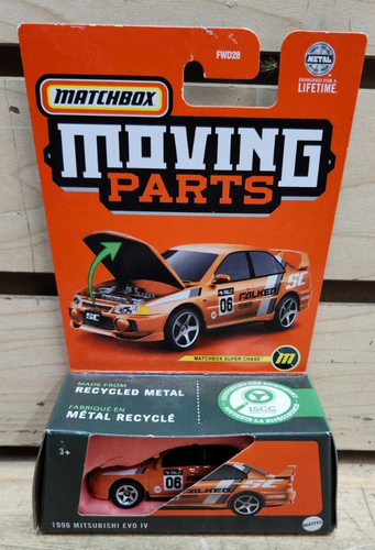 Piezas móviles Matchbox Super Chase 1996 Mitsubishi EVO IV - Imagen 1 de 5