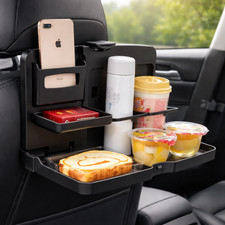 Car Back Seat Folding Tray Table Cup Holder Storage Organizer Car Back Seat Folding Tray Table Cup Holder Storage Organizer
