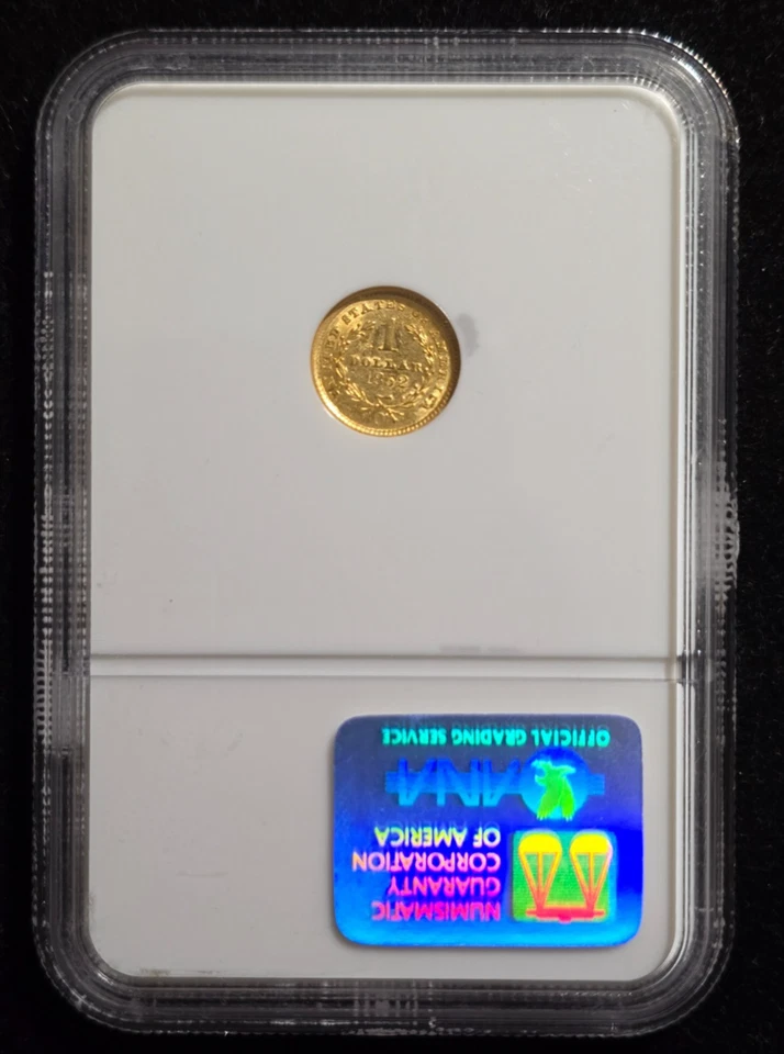 Dólar de oro Liberty 1852-O Nueva Orleans G$1 - NGC AU50 Foto 2 de 4