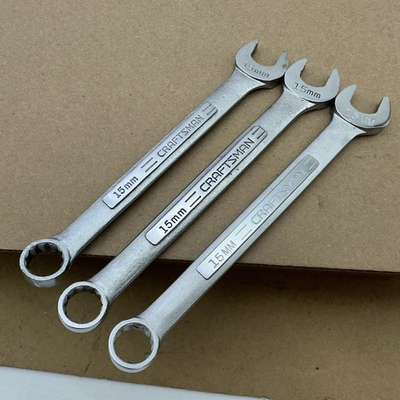 #ad Lot 3 Craftsman 15MM 12 Point Combination Wrench Metric Vintage VV 42919 USA $14.95