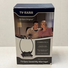 TV Ears Analog Wireless Headset System for Seniors  5.0GHz RF Black Original