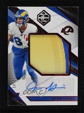 2021 Limited Rookie Variation Spotlight Ruby 23/49 Jacob Harris Patch Auto 0r8j