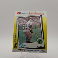 Topps 1982 Kmart MVP Series Pete Rose #24 Cincinnati Reds 20th Anniversary Card