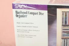 Vintage Savoy Hardwood Compact Disc Organizer CD144 CDR-144 144 Compact Discs