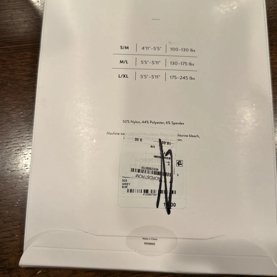 Pantimedias Nordstrom Brocado Encaje Medias Negras Talla S/M Foto 4 de 4