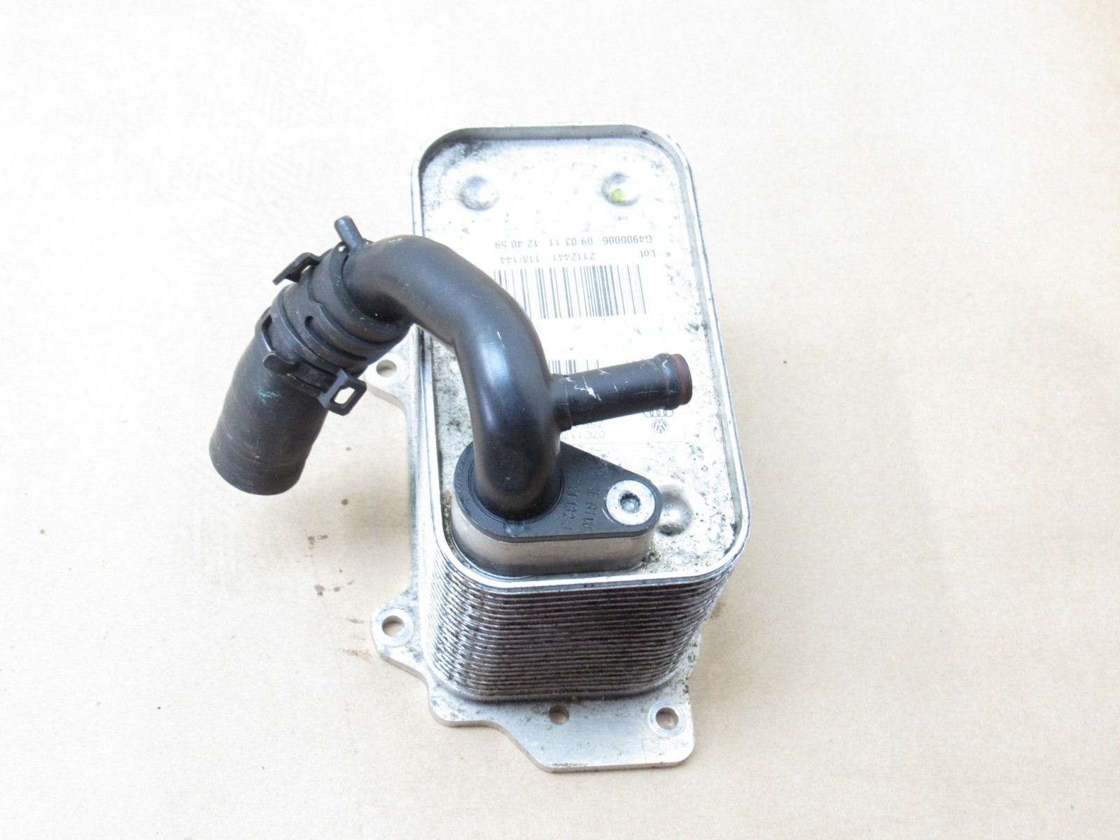 Bentley Continental GT 2012 6.0L W12 Engine Motor Oil Cooler 11-18 ;#3