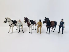 Vintage 1980 Gabriel The Lone Ranger Action Figure and Horse Lot