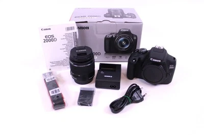 Canon Spiegelreflexkamera EOS 2000D Zoom Lens EF-S 18-55mm 1:3.5-5.6 III OVP TOP - Bild 1 von 4