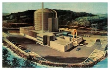 Postcard POWER PLANT SCENE Philadelphia Pennsylvania PA o/19 AT0916