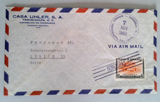1960 Tegucigalpa Honduras to Zurich Switzerland Cover - 40c Official Overprint